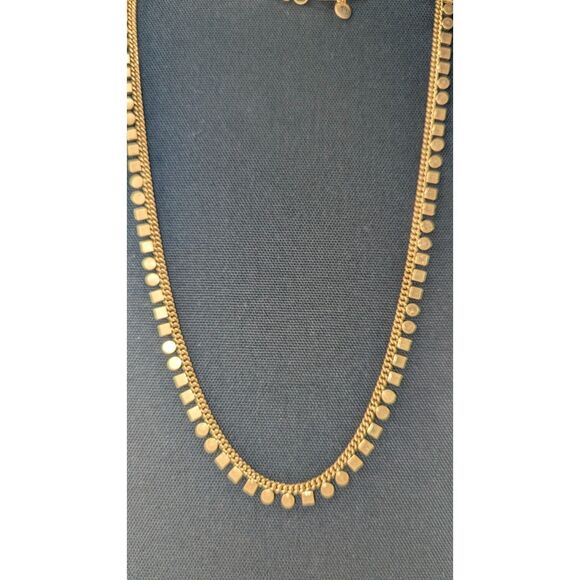 Madewell Geometric Long Gold Tone Necklace - Picture 5 of 8